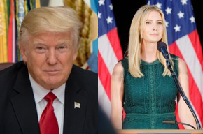 Photo of President Donald Trump and Ivanka Trump